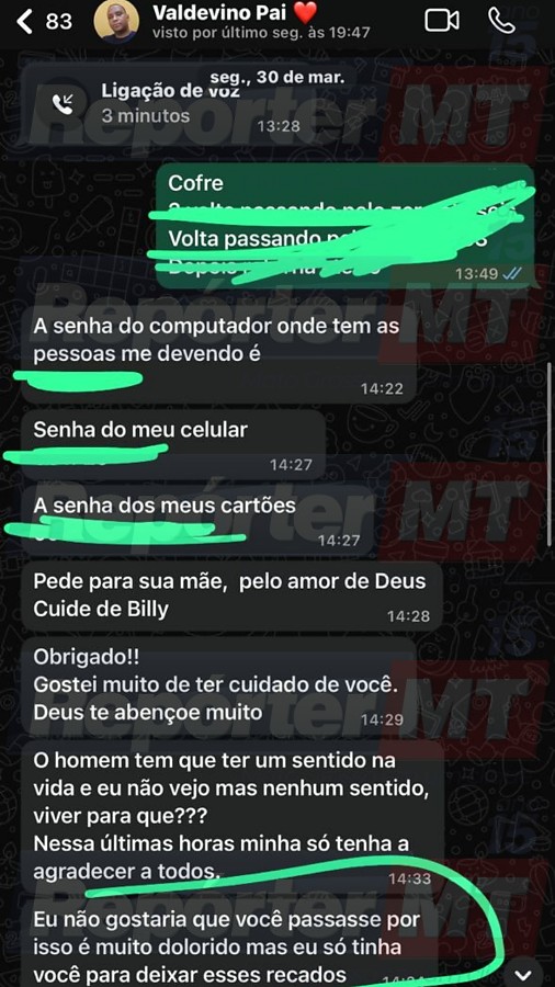 Imagens mostram últimas mensagens entre enteada e servidor do Liceu antes de morte em ação policial