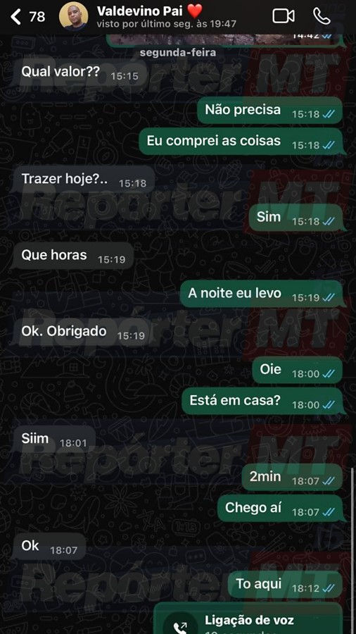 Imagens mostram últimas mensagens entre enteada e servidor do Liceu antes de morte em ação policial