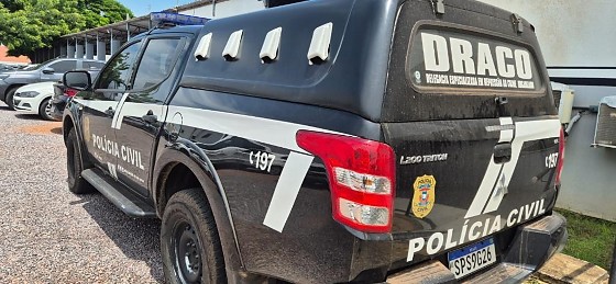 A prisão foi realizada por policiais da Delegacia de Repressão ao Crime Organizado (Draco) do município.