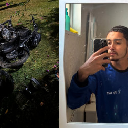 Atropelamento aconteceu em uma rotatória e o jovem entregador morreu a caminho do hospital.