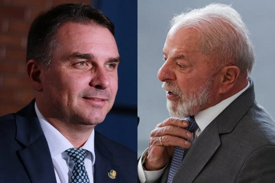 Lula e Flávio em evento político