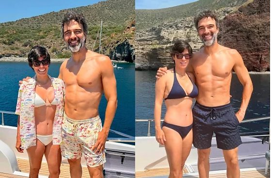 Tadeu Schmidt, que tem 51 anos, tem curtido alguns dias de descanso
