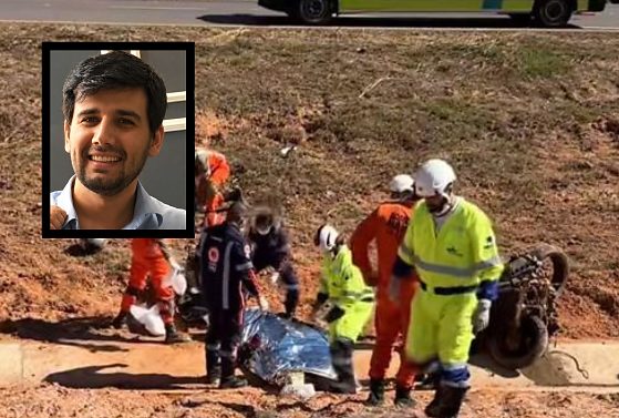 Alan Citadella pilotava uma moto esportiva na BR-163, perdeu o controle em uma curva e caiu