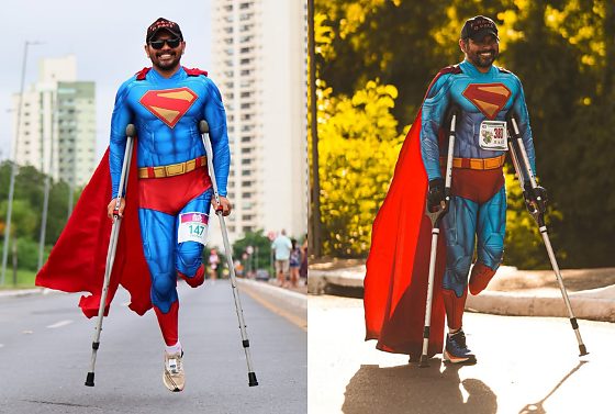 Cristiano Soares compete em diversas provas no Brasil e já esteve na São Silvestre, em São Paulo.