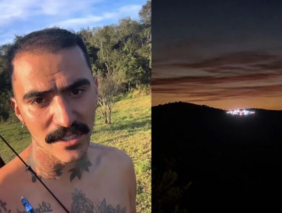 Mayk Leão se afastou das redes sociais após a repercussão de vídeos em que afirma ter registrado supostos OVNIs próximos à sua residência no Paraná.