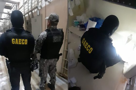 Operação Mãos da Lei cumpriu mandado de busca e apreensão na Penitenciária Central do Estado para apurar possíveis vínculos de detento com o Comando Vermelho.