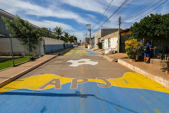 A prefeitura vai premiar a rua mais bem decorada para a Copa do Mundo