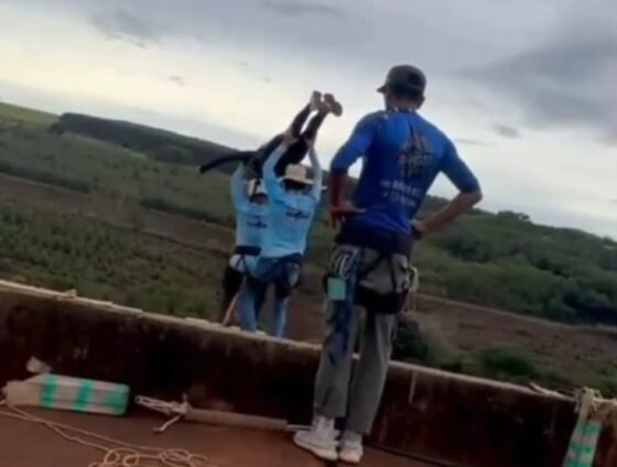 Maria Eduarda caiu de uma altura aproximada de 40 metros após ser lançada da plataforma sem estar presa ao equipamento de segurança