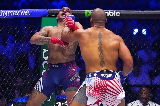 Alex 'Poatan' Pereira perde para Ciryl Gane no UFC Freedom 250