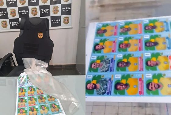 A ação resultou na apreensão de equipamentos e materiais que podem ter sido usados na reprodução irregular dos itens.