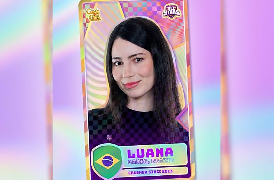 Luana Mattos nasceu na Bahia e joga Candy Crush há 13 anos. 