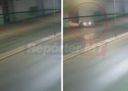 De acordo com a Guarda Municipal, o veículo pertence a um vigilante que atuava no local