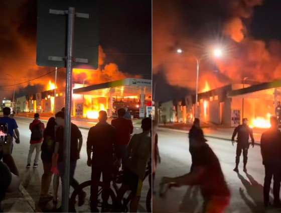 O imóvel, localizado nas proximidades da Avenida Filinto Müller, rapidamente foi tomado pelo fogo.
