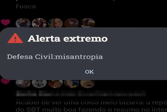 Moradores de diversos estados receberam alerta falso da Defesa Civil nessa sexta-feira (19) e na madrugada de hoje (20)