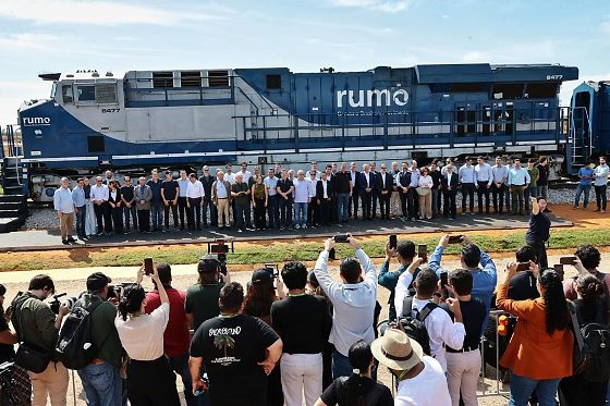 Primeiro trecho da 1ª Ferrovia Estadual de Mato Grosso foi inaugurado neste sábado (20)
