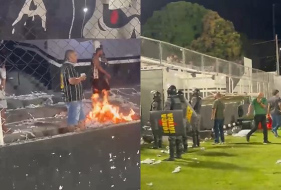 Torcida do Mixto protagonizou confusão no estádio Dutrinha após derrota contra o Gama