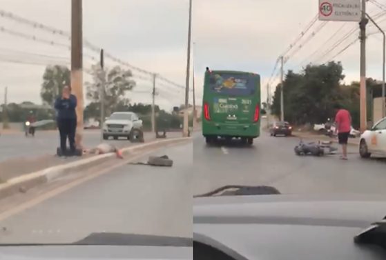 Motociclista morreu após perder o controle da moto e bater em poste na Avenida Fernando Correa