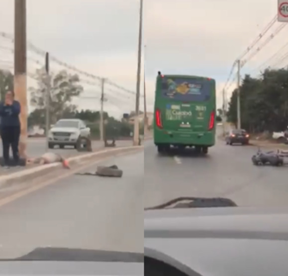 Motociclista morreu após perder o controle da moto e bater em poste na Avenida Fernando Correa