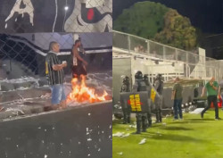 Torcida do Mixto protagonizou confusão no estádio Dutrinha após derrota contra o Gama