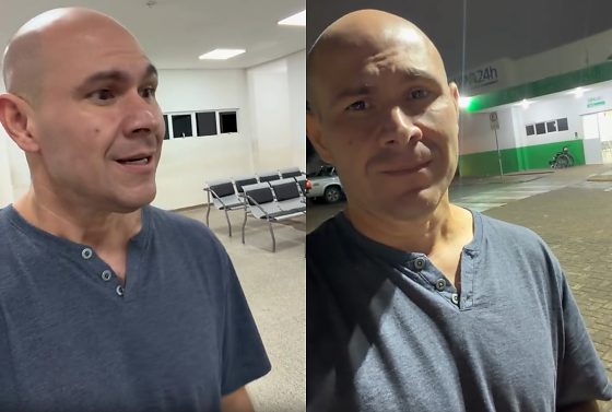 Prefeito Abilio Brunini mostrou a UPA Morada do Ouro vazia durante o jogo da Seleção Brasileira nessa quarta (24)
