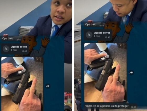 Por meio de um vídeo publicado no Instagram, o vereador Caio expôs as ameaças que teria recebido.