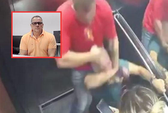 Luciano Testa foi preso por espancar casal no elevador de condomínio em Cuiabá