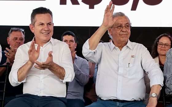 Mauro Mendes preside o União Brasile Jayme Campos quer ser candidato ao governo.