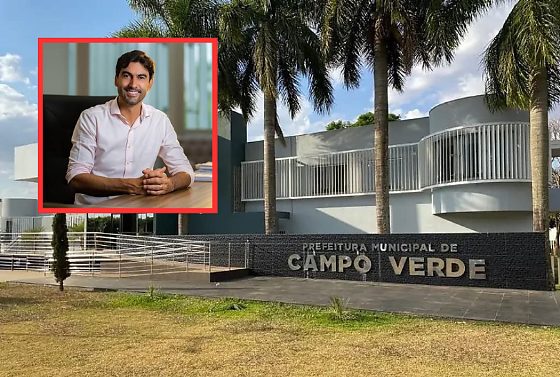 O prefeito de Campo Verde, Alexandre Lopes de Oliveira (União Brasil), é investigado por desvio de R$ 29 milhões na prefeitura.