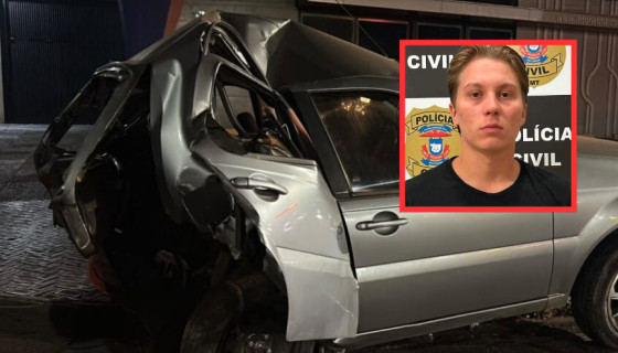 Gabriel Dombski Welter está preso preventivamente desde o acidente que matou uma criança de 4 anos e deixou outras duas pessoas feridas, em Sorriso