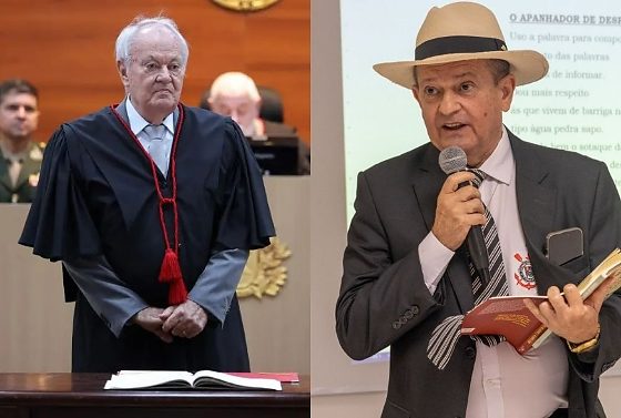 Sérgio Valério e o juiz Abel Balbino Guimarães