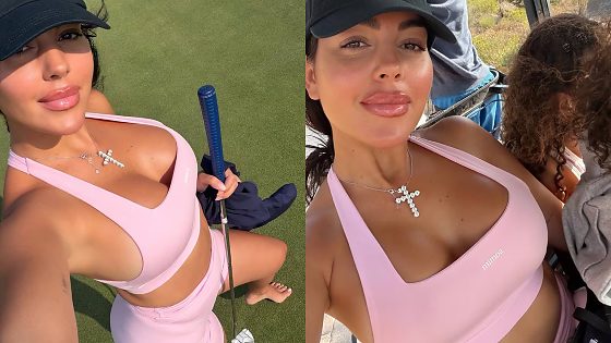 Georgina Rodríguez usou as redes para mostrar um dia de golfe com a família