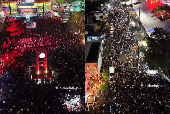 Atração da noite foi o show do cantor sertanejo Panda.