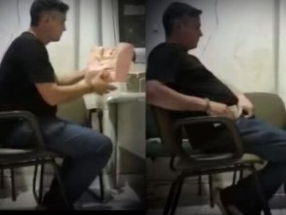 Vídeo que mostra Rogerinho recebendo maços de dinheiro e guardando no bolso veio à tona em agosto deste ano.