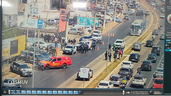 Dois bandidos morreram após tentativa de assalto em loja de tintas na Avenida da FEB