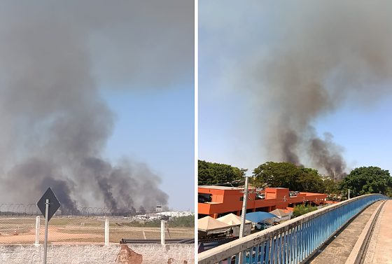 Autoridades ainda trabalham na contenção das chamas.