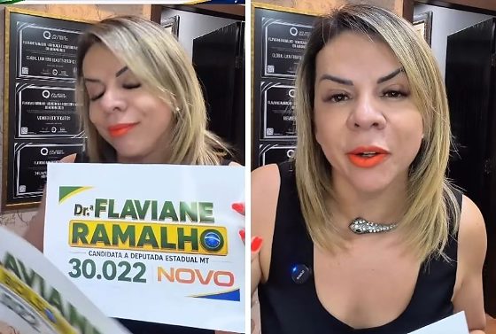Apesar de ter o nome rejeitado, tribunal valida registro com o nome "Dr.ª Flaviane Ramalho".