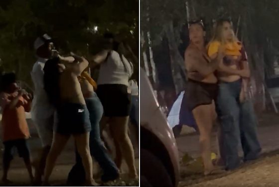 A autora do crime, de 24 anos, foi presa em flagrante pela Polícia Militar ainda no local.