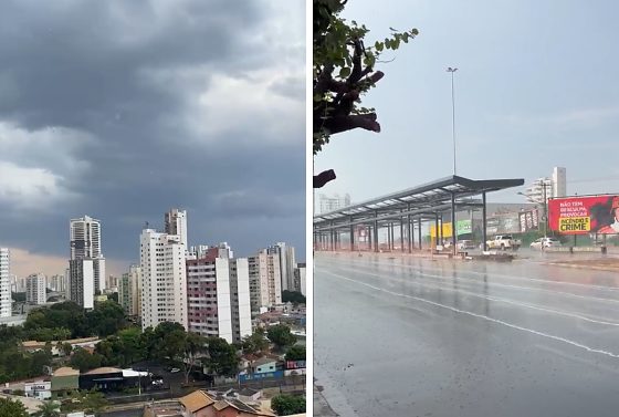 Chuva cai em Cuiabá nesta terça-feira