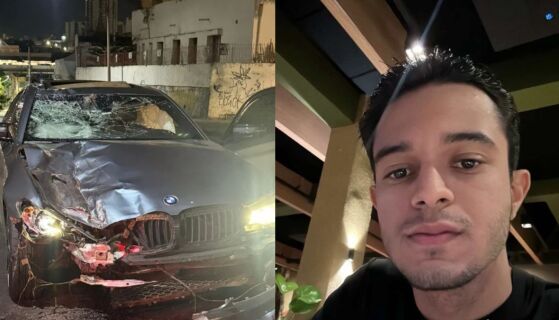 Playboy da BMW que matou motociclista já circulava a 150 km/h por Cuiabá antes do atropelamento