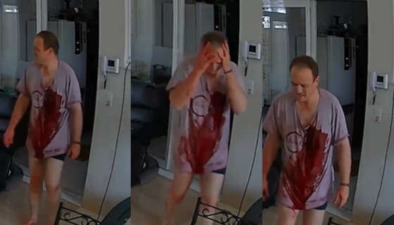 Advogado divulga novas imagens de homem com faca antes de matar esposa