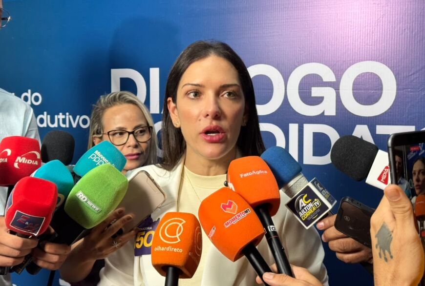 Candidata ao Senado, Janaina declara apoio a Max Russi e lamenta por ele não ter se candidatado ao Governo.