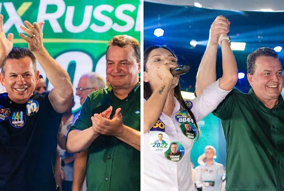 Max Russi reúne Mauro Mendes e Janaina Riva no mesmo palanque