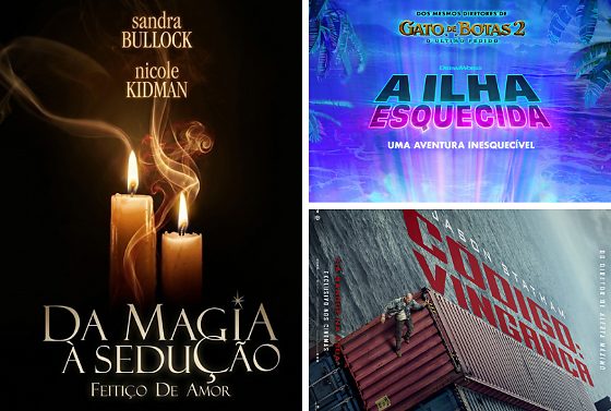 Quatro estreias chegam às telonas nesta quinta-feira (10), entre suspense, fantasia, animação e comédia.