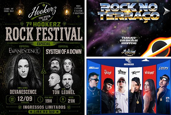 Mega Flashback, Hookerz Rock Festival, Selva: O Legado Continua e shows de pagode estão entre os destaques da agenda.