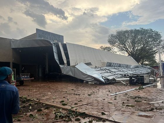 O temporal ocorreu em 17 de setembro e atingiu especialmente a localidade de Serra Dourada.