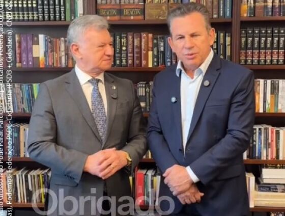 Mauro Mendes recebe apoio de peso do pastor José Wellington Costa Junior para o Senado