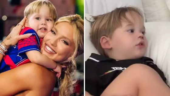 Virginia contou aos seguidores que o menino precisou levar pontos no nariz após bater o rosto durante uma brincadeira.