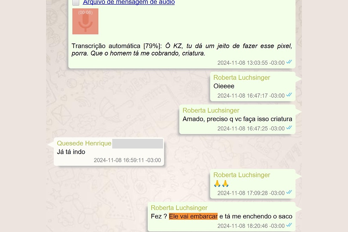 Mensagens de Roberta Luchsinger