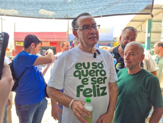 Na agenda, o presidenciável defendeu polêmicas propostas de segurança, como o uso de drones contra o feminicídio.