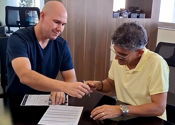 Prefeito de Cuiabá Abilio Brunini e o vereador Cezinha Nascimento